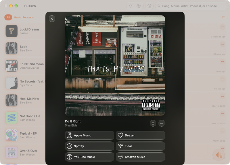 The Shared window on Mac showing Media View for Do It Right, light appearance.