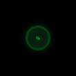 The Shared Live Activity in the minimal Dynamic Island showing Matched in the Green tint, dark appearance.