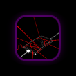 The Shared Live Activity in the minimal Dynamic Island showing Matched in the Purple tint, light appearance.