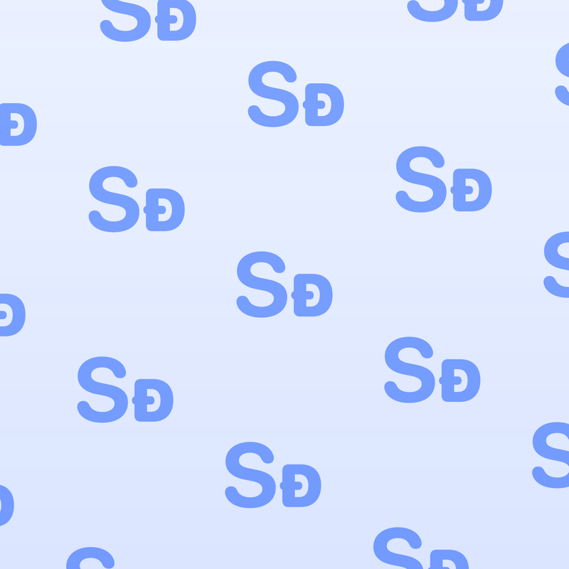 Shared Diagonal Gradient · Blue · Light repeating-symbol wallpaper.