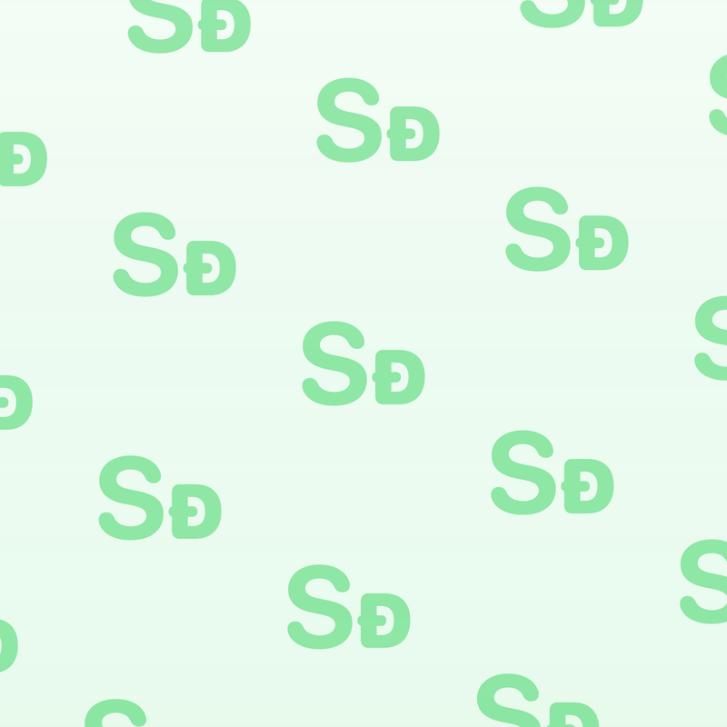 Shared Diagonal Gradient · Green · Light repeating-symbol wallpaper.
