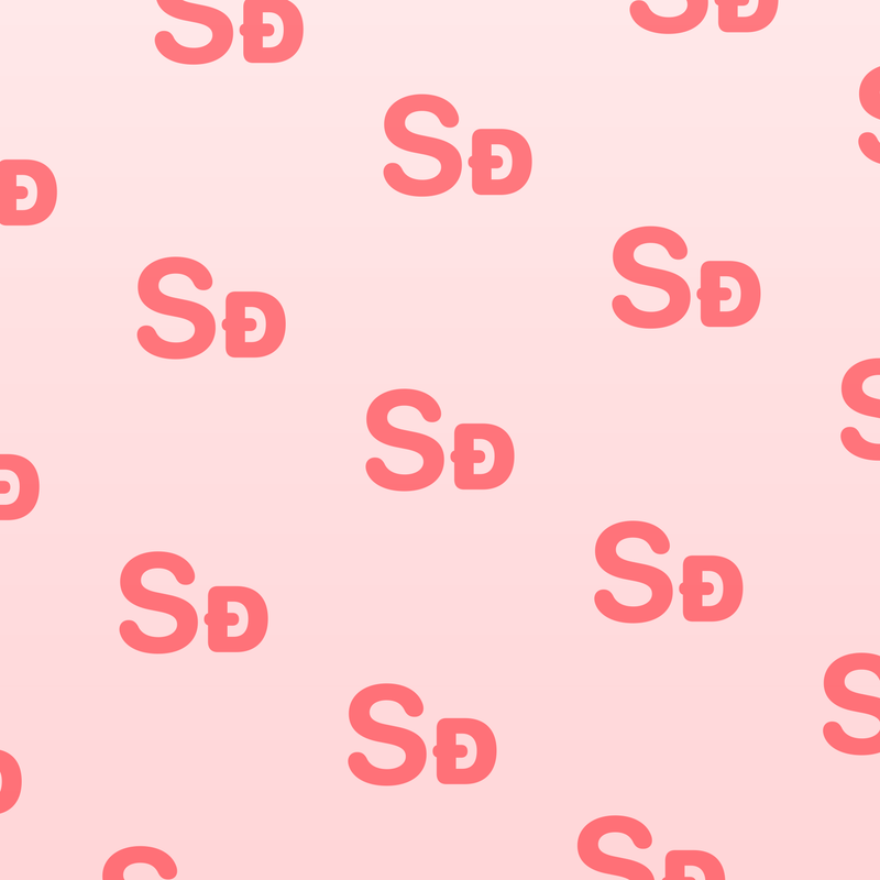 Shared Diagonal Gradient · Red · Light repeating-symbol wallpaper.