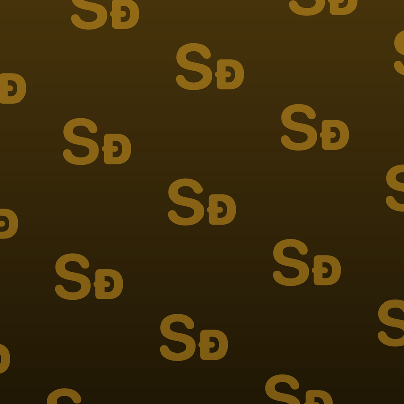 Shared Diagonal Gradient · Yellow · Dark repeating-symbol wallpaper.