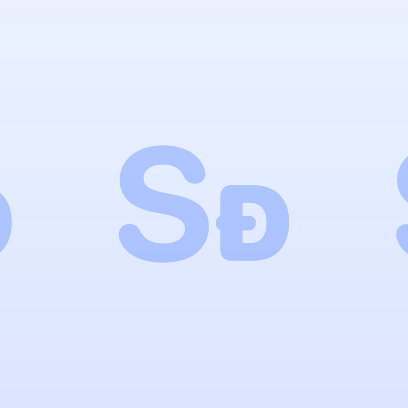 Shared Oversized Gradient · Blue · Light repeating-symbol wallpaper.
