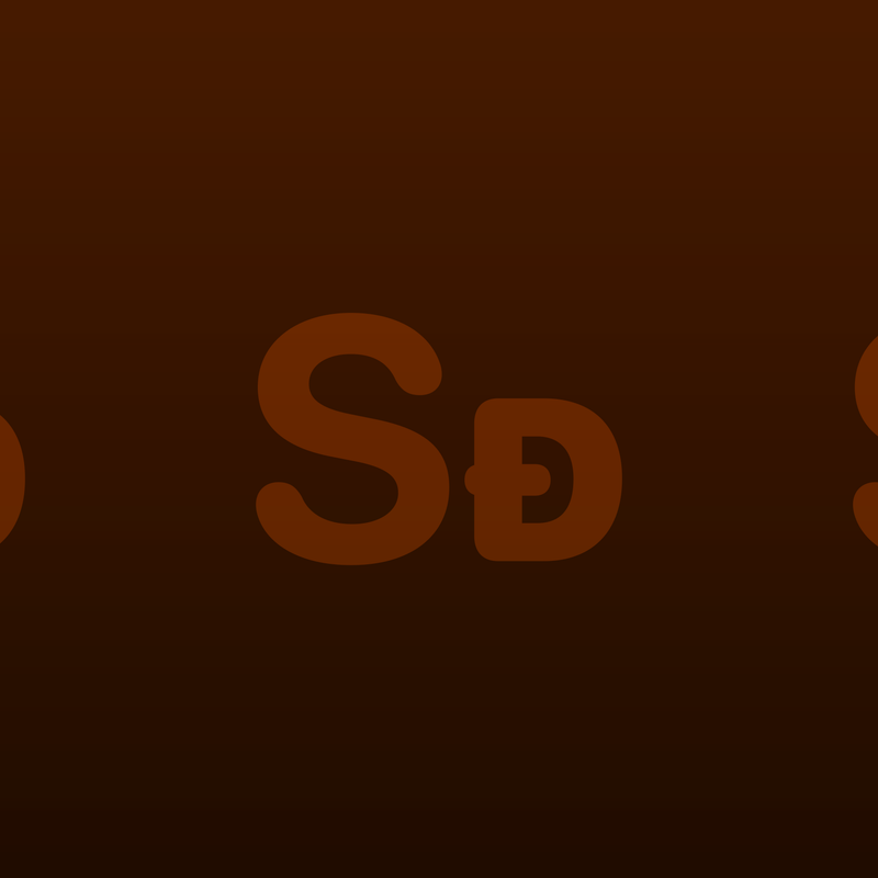 Shared Oversized Gradient · Orange · Dark repeating-symbol wallpaper.