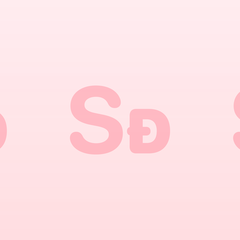 Shared Oversized Gradient · Pink · Light repeating-symbol wallpaper.