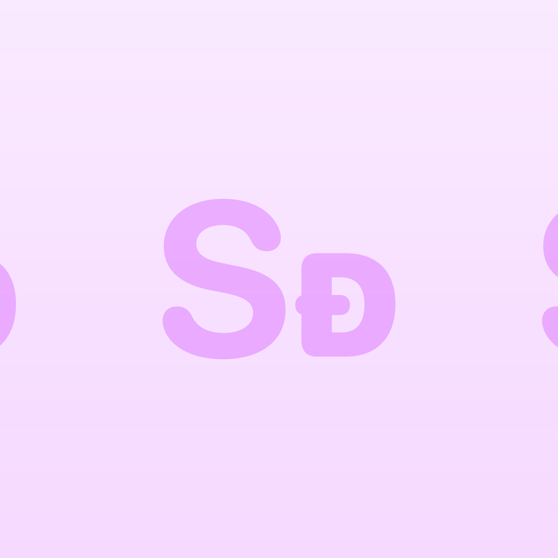 Shared Oversized Gradient · Purple · Light repeating-symbol wallpaper.