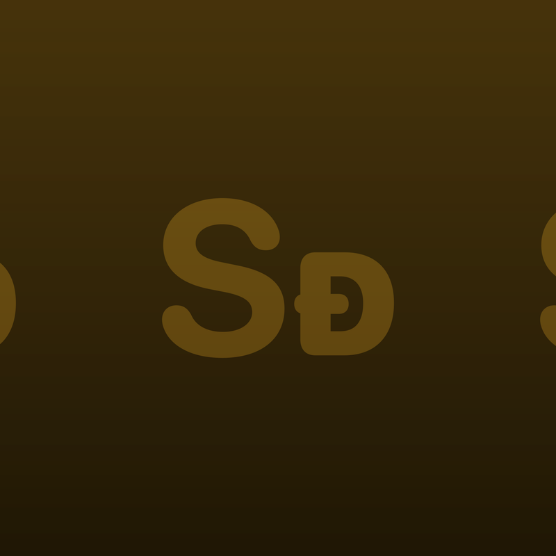 Shared Oversized Gradient · Yellow · Dark repeating-symbol wallpaper.
