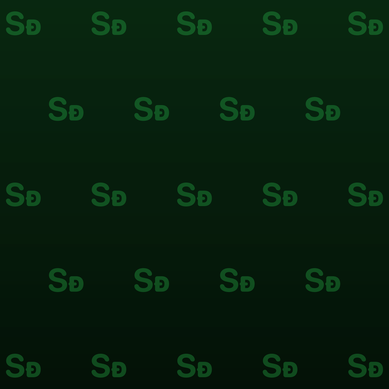 Shared Quiet Gradient · Green · Dark repeating-symbol wallpaper.