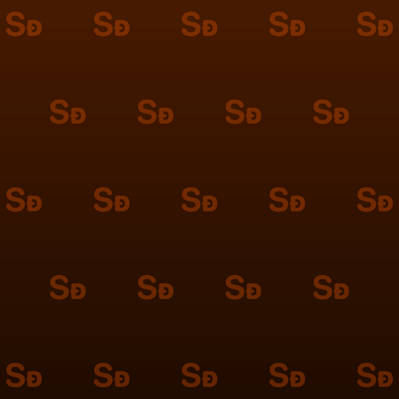 Shared Quiet Gradient · Orange · Dark repeating-symbol wallpaper.