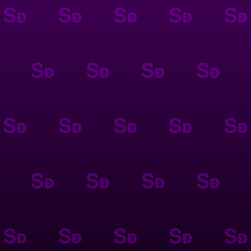 Shared Quiet Gradient · Purple · Dark repeating-symbol wallpaper.