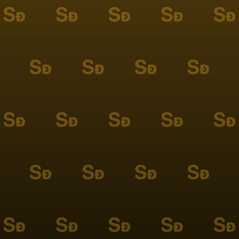 Shared Quiet Gradient · Yellow · Dark repeating-symbol wallpaper.