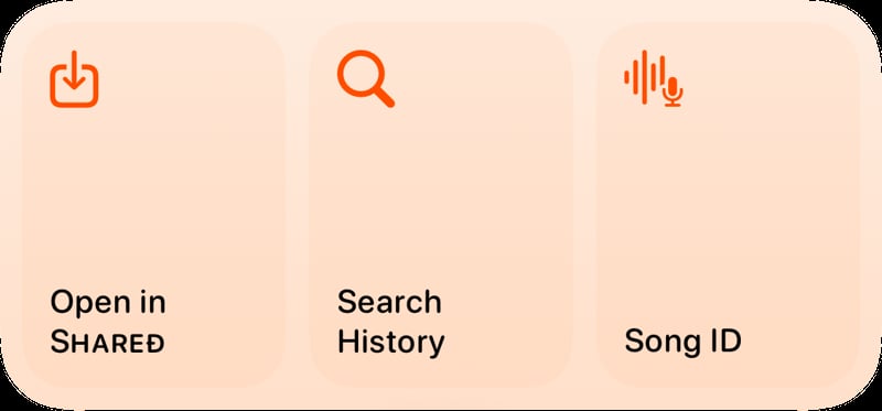 Shared quick actions med orange any press image.