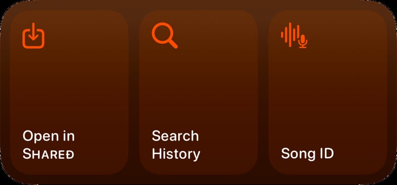 Shared quick actions med orange dark press image.