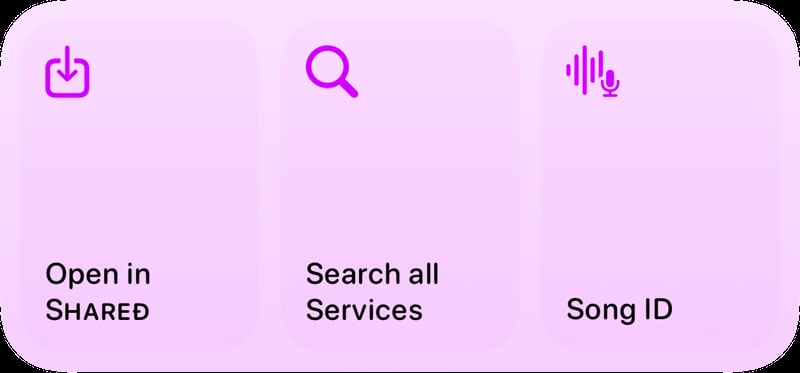 Shared quick actions med purple any press image.