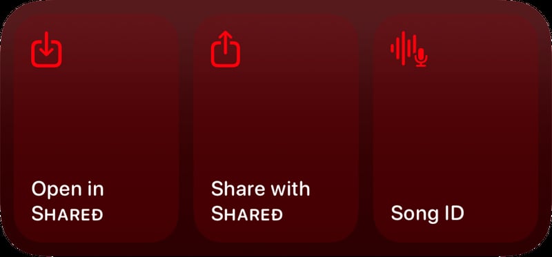 Shared quick actions med red dark press image.