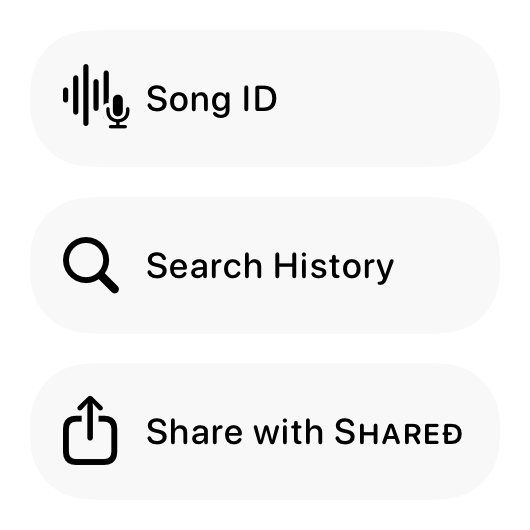 The Quick Actions widget from Shared at Small size in the Grey tint, light appearance.