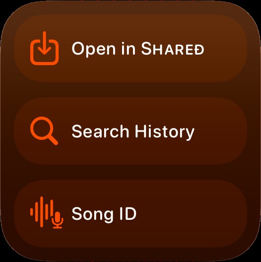 Shared quick actions small orange dark press image.