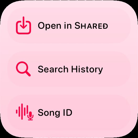 Shared quick actions small pink any press image.