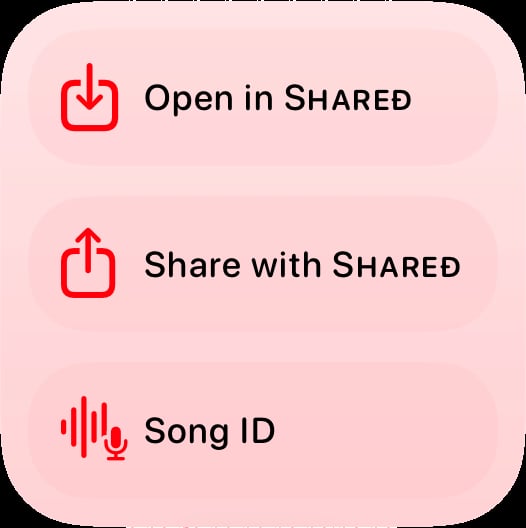 Shared quick actions small red any press image.