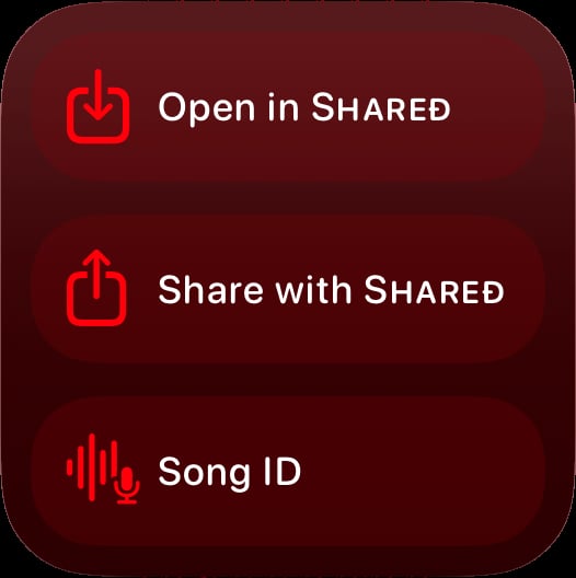 Shared quick actions small red dark press image.