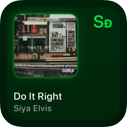 The Recent History widget from Shared at Small size in the Green tint, dark appearance.