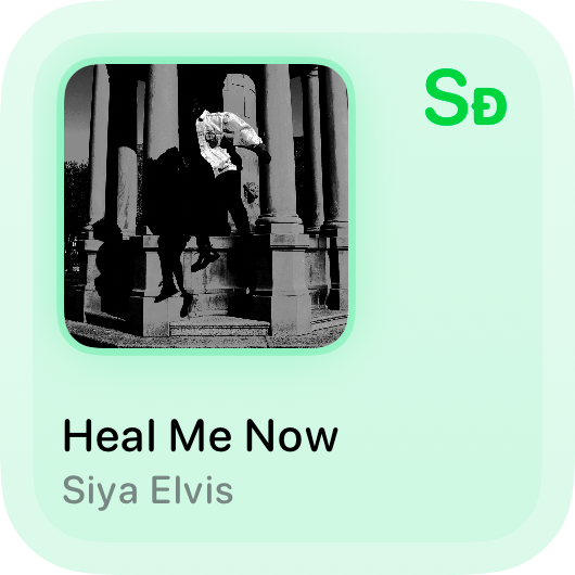 The Recent History widget from Shared at Small size in the Green tint, light appearance.