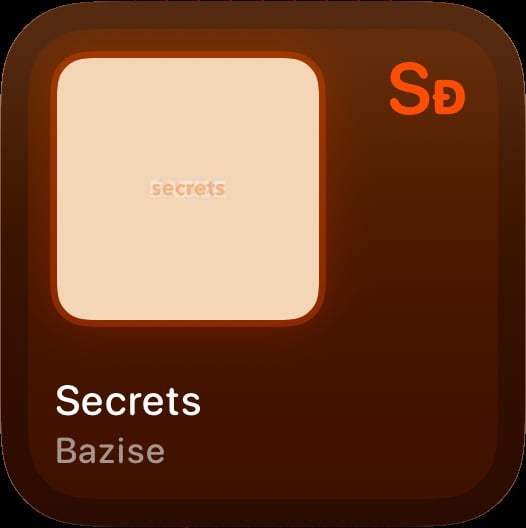 Shared recent history small orange dark press image.