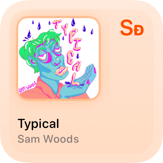 The Recent History widget from Shared at Small size in the Orange tint, light appearance.