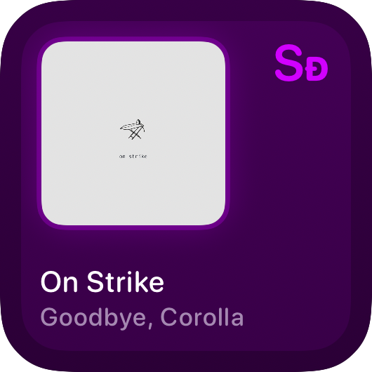 The Recent History widget from Shared at Small size in the Purple tint, dark appearance.