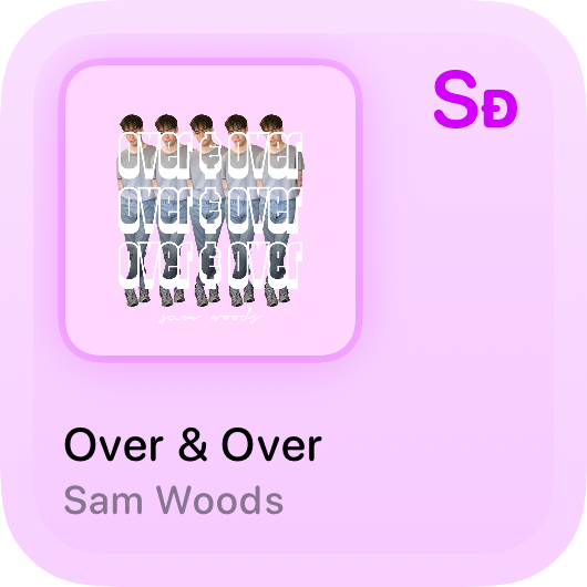 The Recent History widget from Shared at Small size in the Purple tint, light appearance.